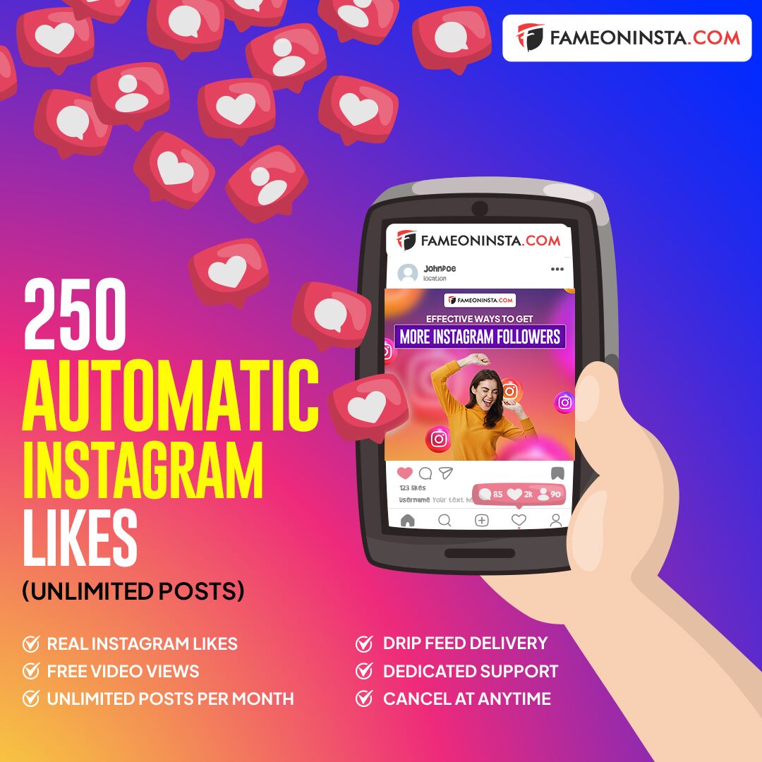buy 250 automatic Instagram likes